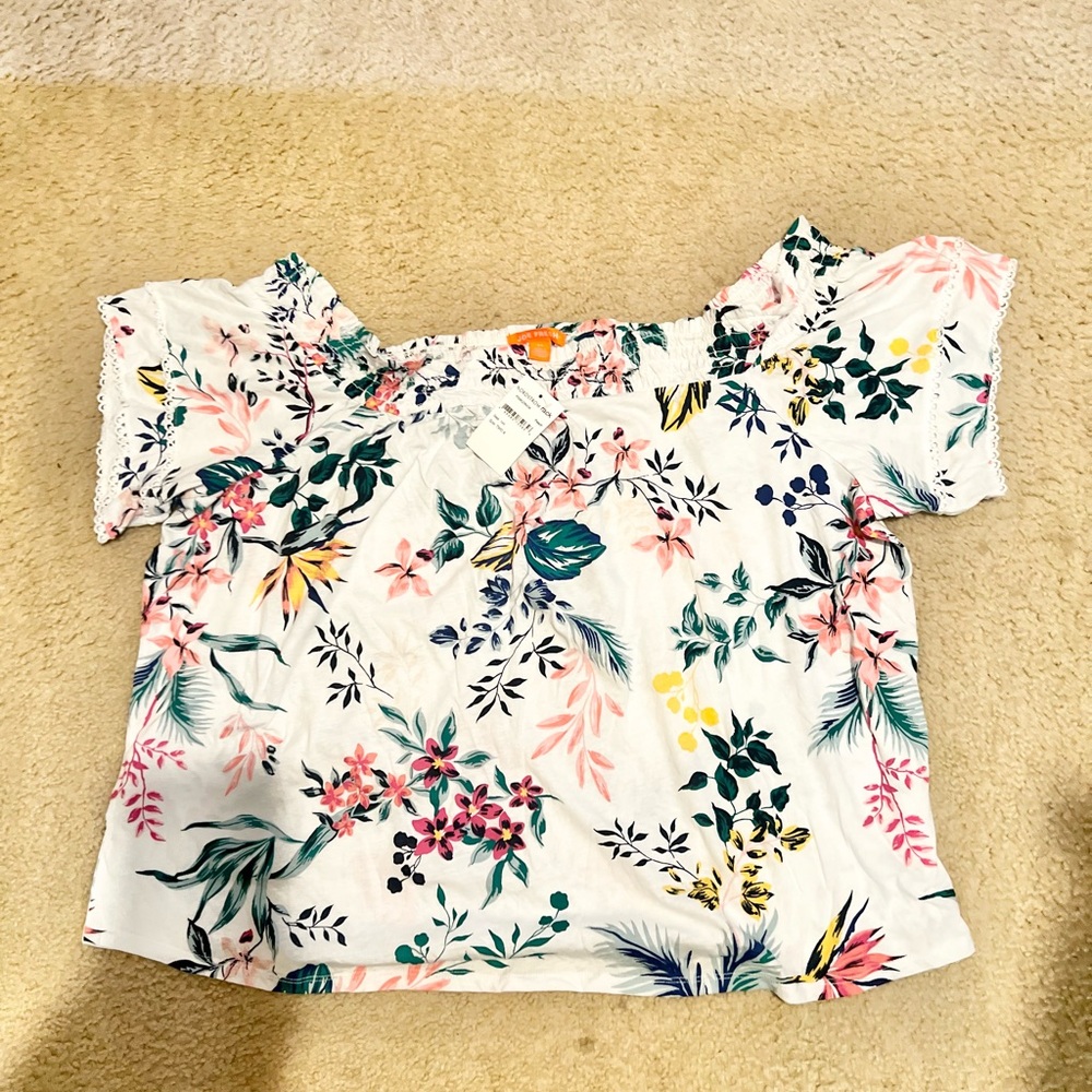 Joe Fresh Multicolor Floral Top - Picture 4 of 11
